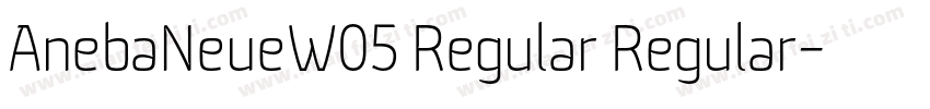 AnebaNeueW05 Regular Regular字体转换
